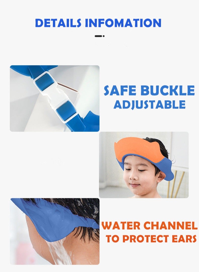 Kids Safe Shampoo Shower Bath Cap - Image 4