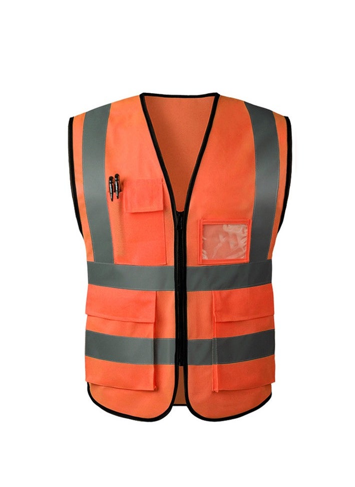 Generic - One piece of orange engineering reflective vest/safety suit/construction reflective vest/high gloss reflective vest - Image 1