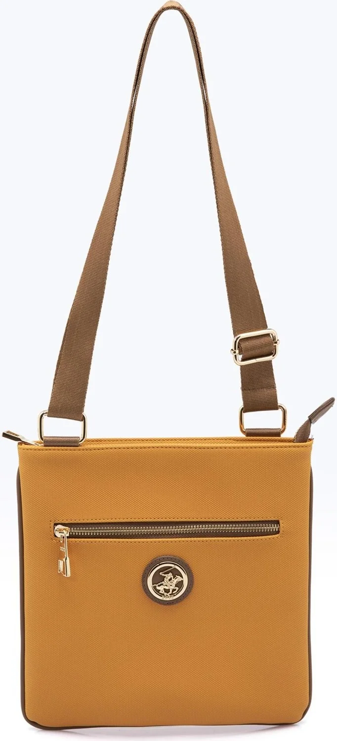 BEVERLY HILLS POLO CLUB 05BHPC8010-HR Mustard Women's Shoulder Bag