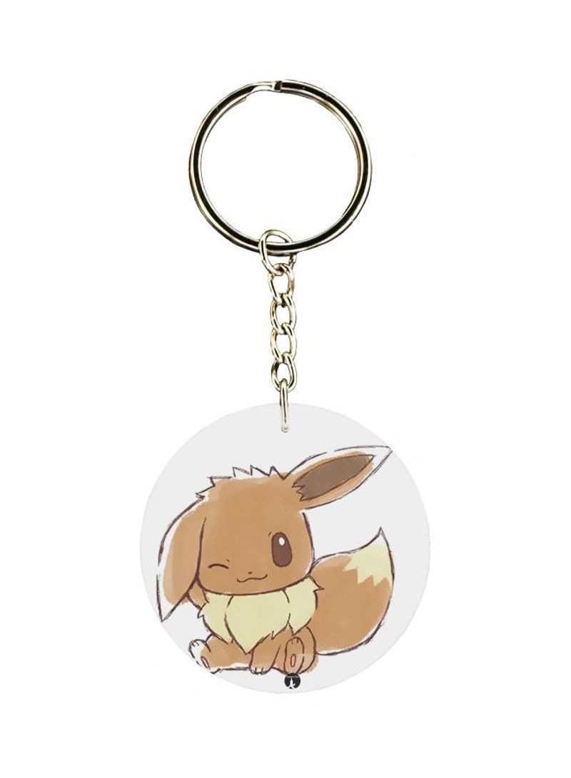 Single Sided Cartoon Themed Keychain