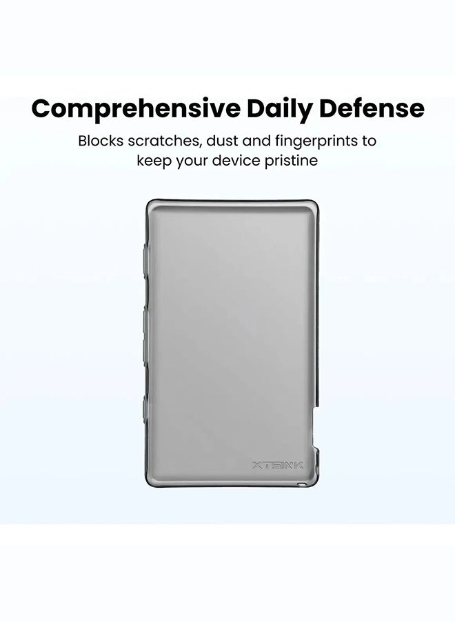 XTEINK X4 4.3" E-Book Reader Protective Case, Transparent Clear Flexible Slim TPU with Reinforced Corner Shock Absorption Silicone Rubber Case Cover - Image 3