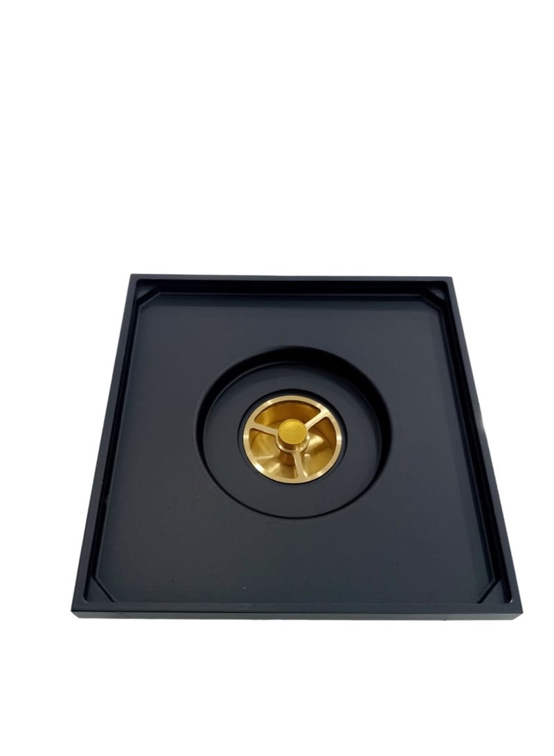 D&N Modern Brass Shower Drain Box - Premium Bathroom Floor Drain Fittings" - Image 3