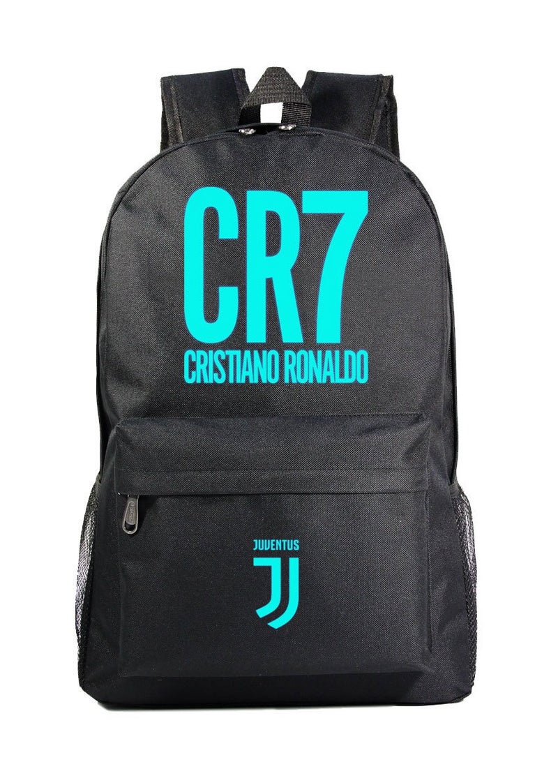 CR7 Blue Luminous Youth Casual Backpack 