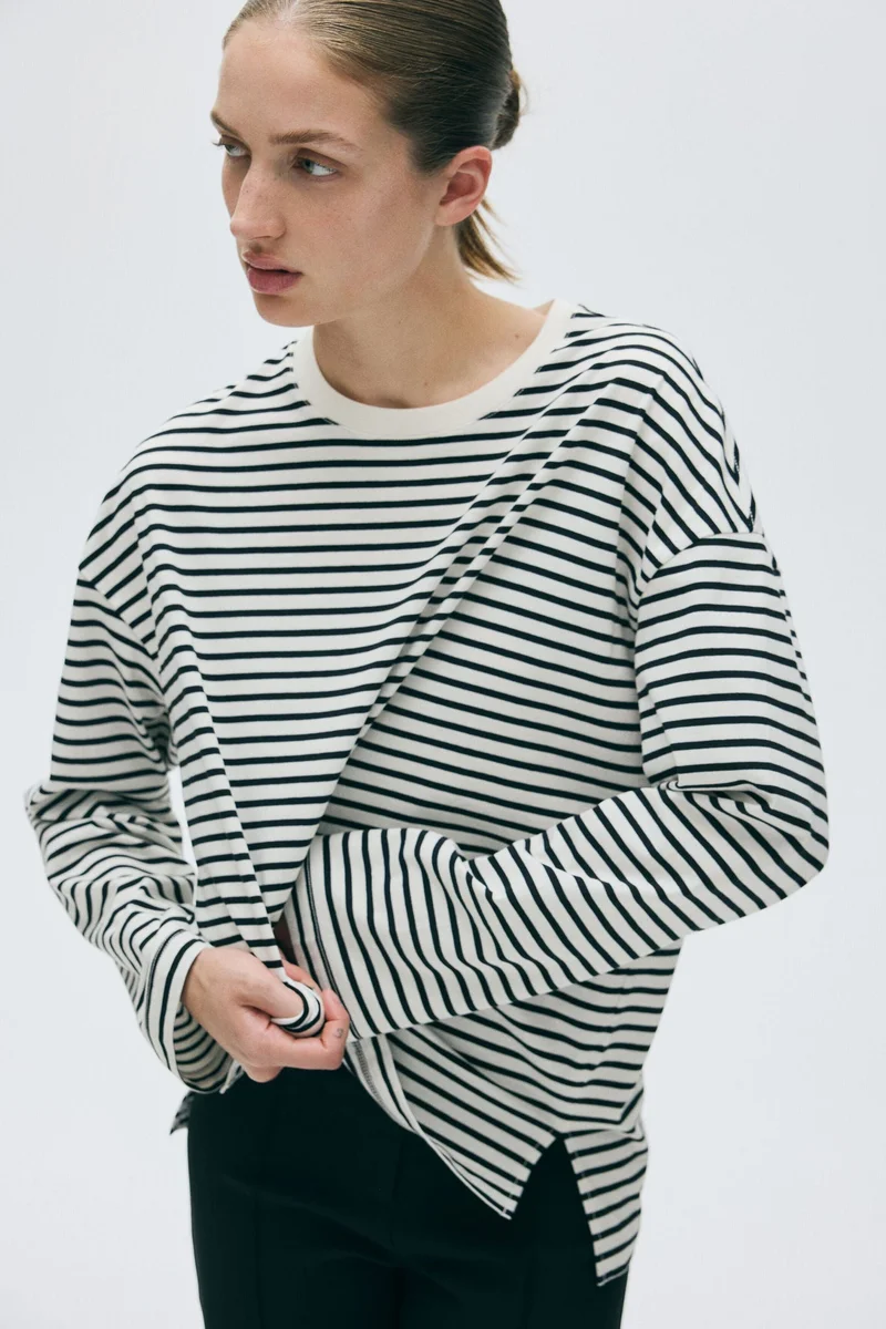 H&M Long-sleeved cotton top