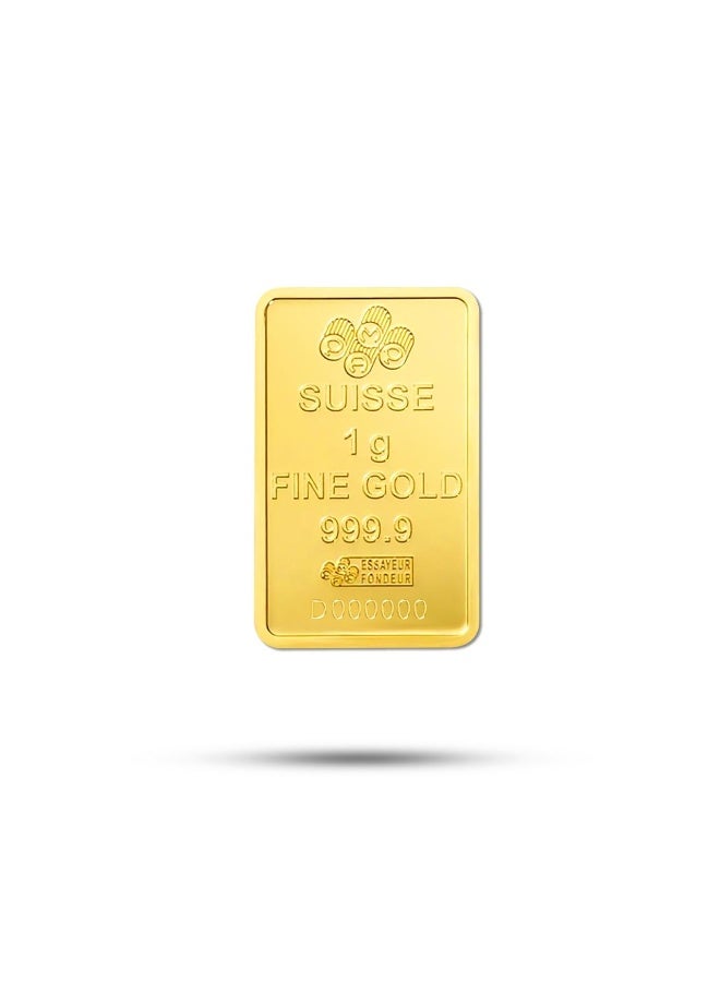 بامب سبيكة ذهب سويسرية من عيار 24 قيراطًا، نقاء 999.9، وزن 1 غرام - Image 3