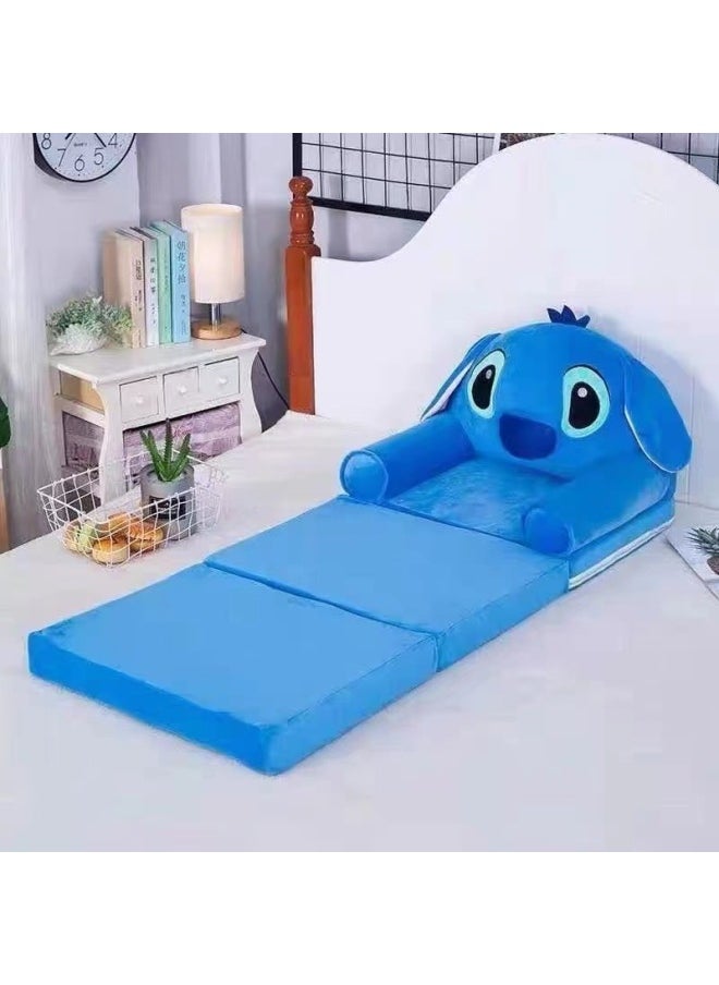 null - Cartoon Children's Sofa Chair Multi-layer Folding Sofa Bed Baby Small Sofa Plush Toy Lazy Sofa Wholesale-Color:Peppa Pig-Height:Four Layers Of Pick - Image 1