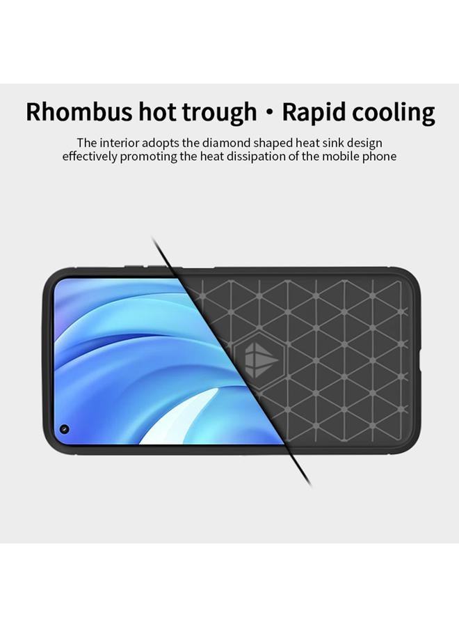 موفي جراب لهاتف Xiaomi Mi 11 Lite من سلسلة Gentleness، مصنوع من ألياف الكربون الناعمة والمصقولة، جراب TPU - Image 5