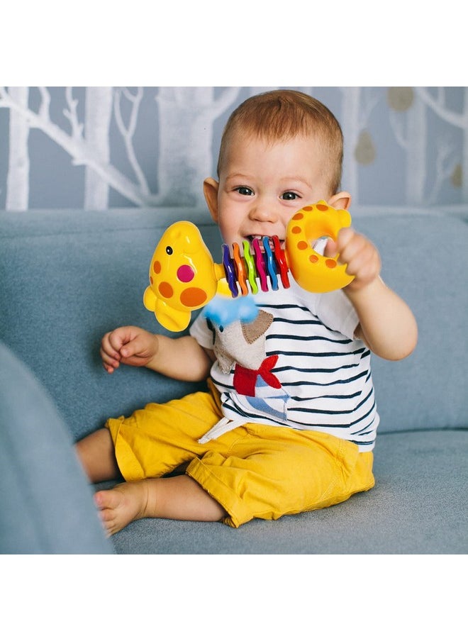 AIVIAI - Baby Toys 0-6 Months Infant Toys 0-3 Months Infant Rattles Baby Rattle Teether Toy Set With Storage Box Musical Rattles For Newborn Boy Girl Gifts Set With Baby'S First Rattle Teether (11Pcs) - Image 1