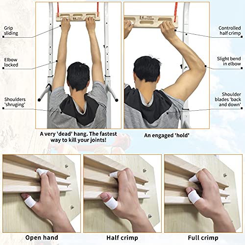 TWO STONES Portable Hangboard Rock Climbing | Climbing Hangboard as Hang Boards for Climbing Training Indoor and Outdoor (CJ-HB2025) - Image 5