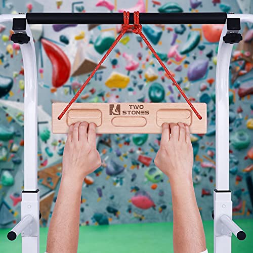 TWO STONES Portable Hangboard Rock Climbing | Climbing Hangboard as Hang Boards for Climbing Training Indoor and Outdoor (CJ-HB2025) - Image 1