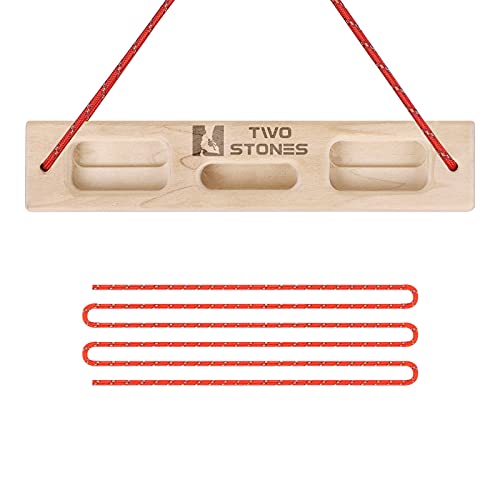 TWO STONES Portable Hangboard Rock Climbing | Climbing Hangboard as Hang Boards for Climbing Training Indoor and Outdoor (CJ-HB2025) - Image 2