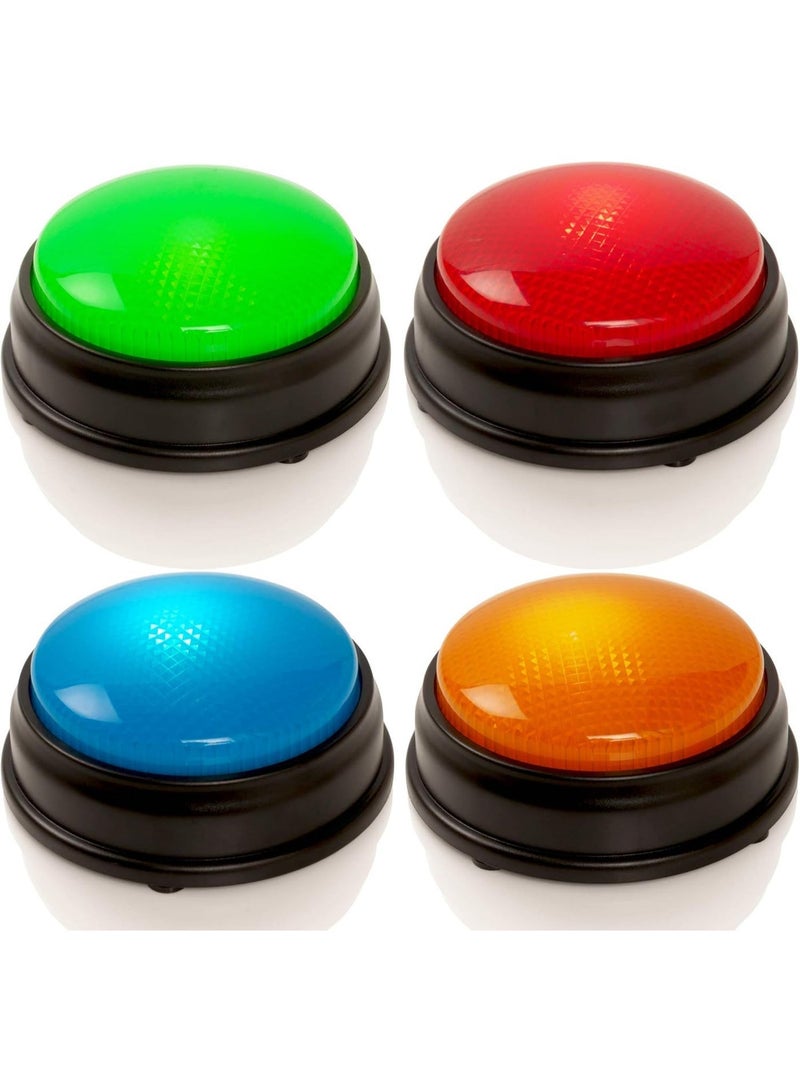 Rich Life Answer Buzzers Set of 4 with Lights & Sounds for Quizzes - Image 1