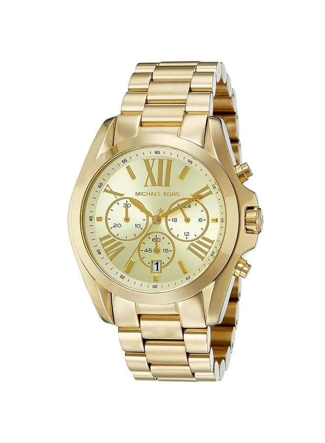 Michael Women's Bradshaw Round Shape Stainless Steel  - Gold - MK5605 - Image 2