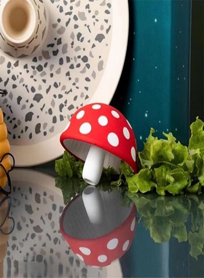 TCJ Red Mushroom funnel Home mini multi-functional kitchen tool Wine and oil filling Fashion funnel Table ornament - Image 1