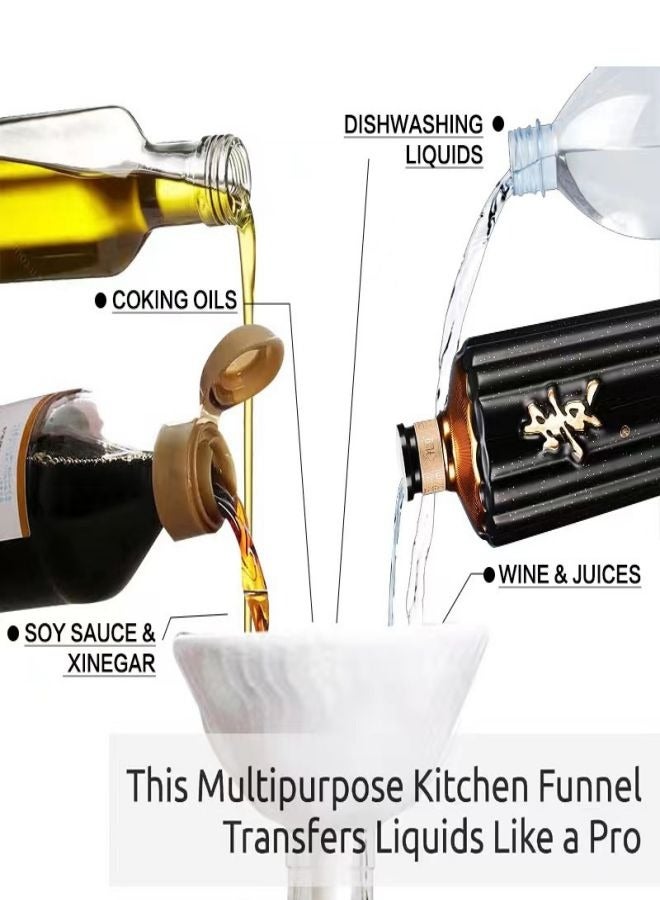 TCJ Red Mushroom funnel Home mini multi-functional kitchen tool Wine and oil filling Fashion funnel Table ornament - Image 3