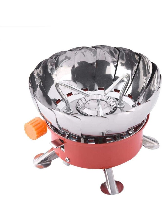 GO2CAMPS Portable Windproof Mini Camping Stove with Foldable Legs & Built-in Flame Control | Compact Outdoor Gas Burner with 1 Pc Butane Gas Cartridge – Ideal for Camping, Hiking, Backpacking, Picnics & Emergency Use - Image 5