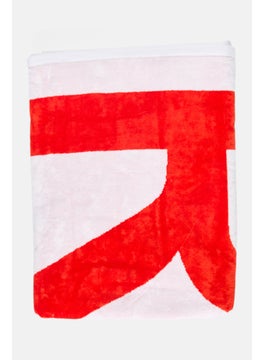 JOHN RICHMOND Brand Logo Beach Towel 180 x 100 cm, White  - Image 1