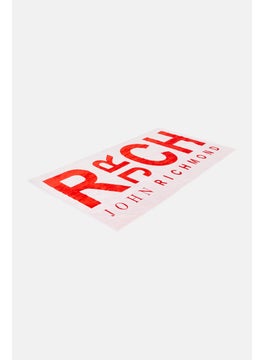 JOHN RICHMOND Brand Logo Beach Towel 180 x 100 cm, White  - Image 4