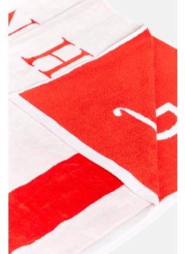 JOHN RICHMOND Brand Logo Beach Towel 180 x 100 cm, White  - Image 3