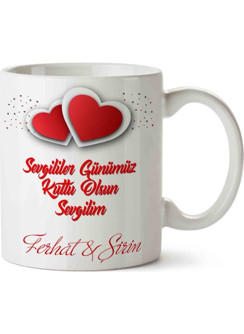 Art By Aslı - Valentine's Day Gift Personalized Mug and Glass - Image 1