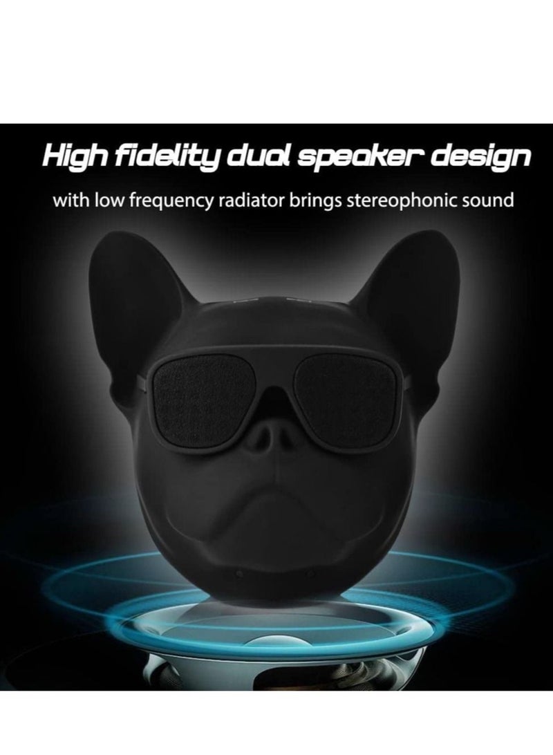 Captaintech SYOSI Dog Shaped Creative Speaker, French Bulldog Shaped HI-FI Wireless Speaker with 32G Capacity, Bluetooth 4.1, Portable, Perfect for Home, Long Time Use - Image 4