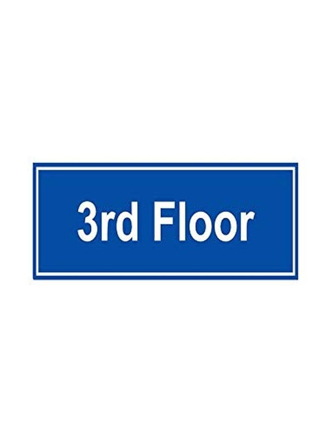 999Store office supplies sunboard 3rd Floor sticker signage Sign Board Blue 30X13 Cm - Image 1