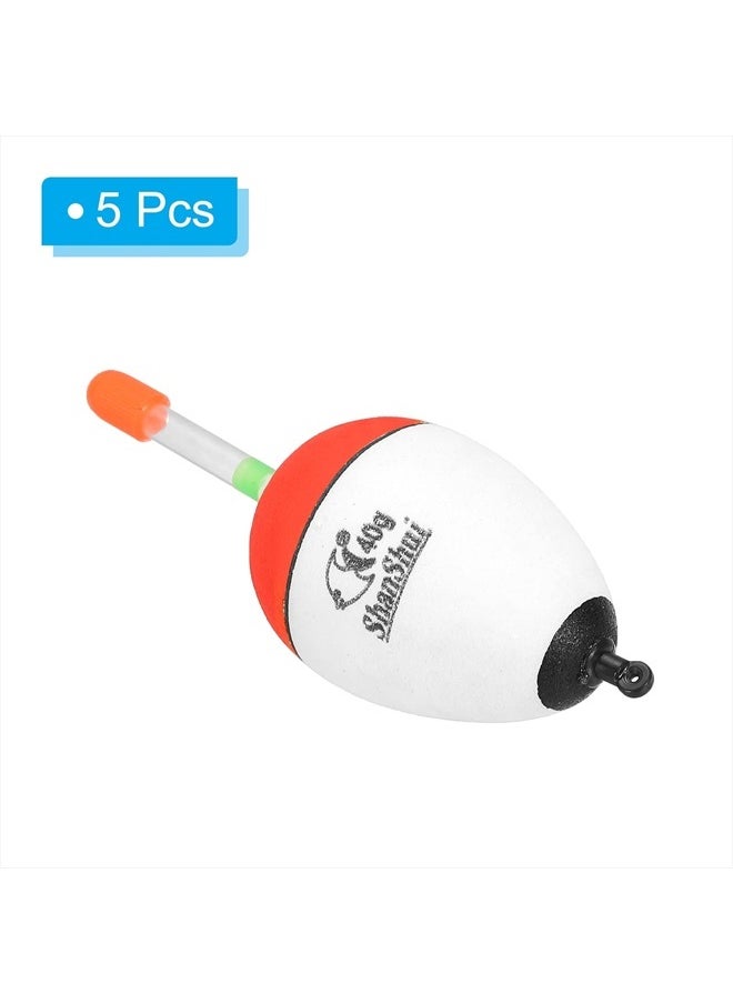 PATIKIL 1.4oz Fishing Bobbers, 5 Pack EVA Fishing Float for Saltwater Freshwater Fishing, White  - Image 3