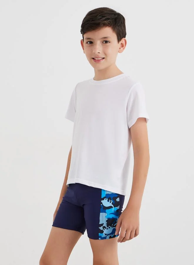 ستايلي سروال سباحة بطبعة جرافيك