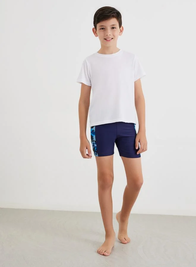 ستايلي سروال سباحة بطبعة جرافيك