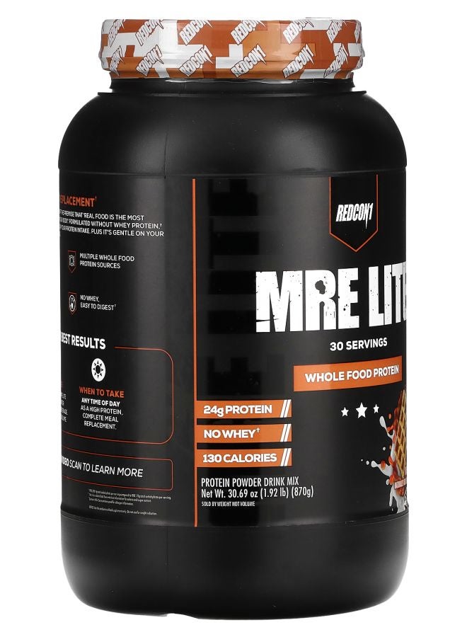 REDCON1 MRE Lite Whole Food Protein Waffles & Syrup 1.92 lb (870 g) - Image 2