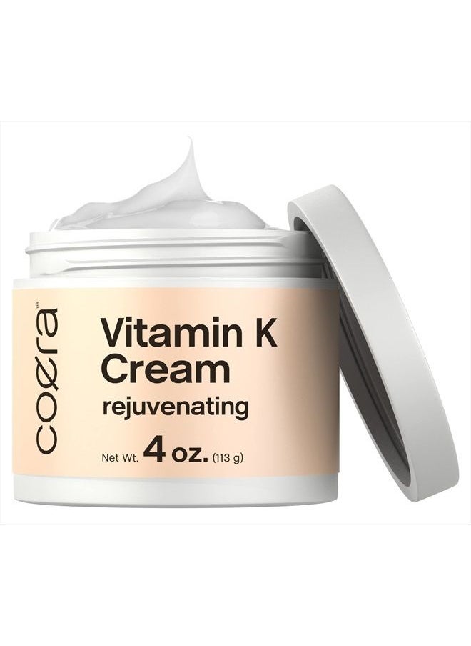 Horbäach - Vitamin K Cream 4 oz | Premium Formula for Bruises, Spider Veins, Dark Circles, Broken Capillaries, Eyes, and Face | Paraben and SLS Free - Image 1