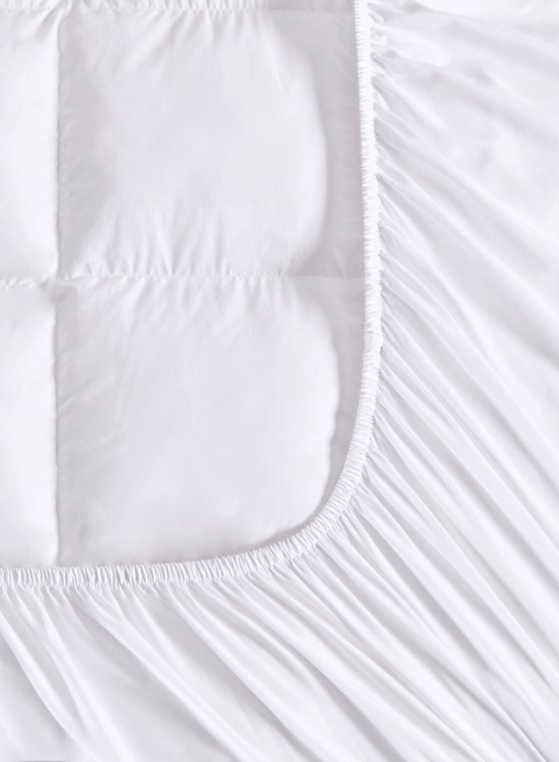 سيد المنسوجات المنزلية لباد مرتبة من الألياف الدقيقة، تناسب سرير مفرد بحجم 120 × 200 سم، بسمك 14 سم، مع جيب عميق 30 سم، حجم مفرد. - Image 3