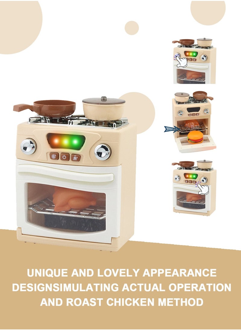 MaBaby - Play Kitchen Mini Toy Oven Kids Easy Bake Oven,Kids Oven Kitchen Playset ,Pretend Play Toy Kitchen Set for Children - Image 1