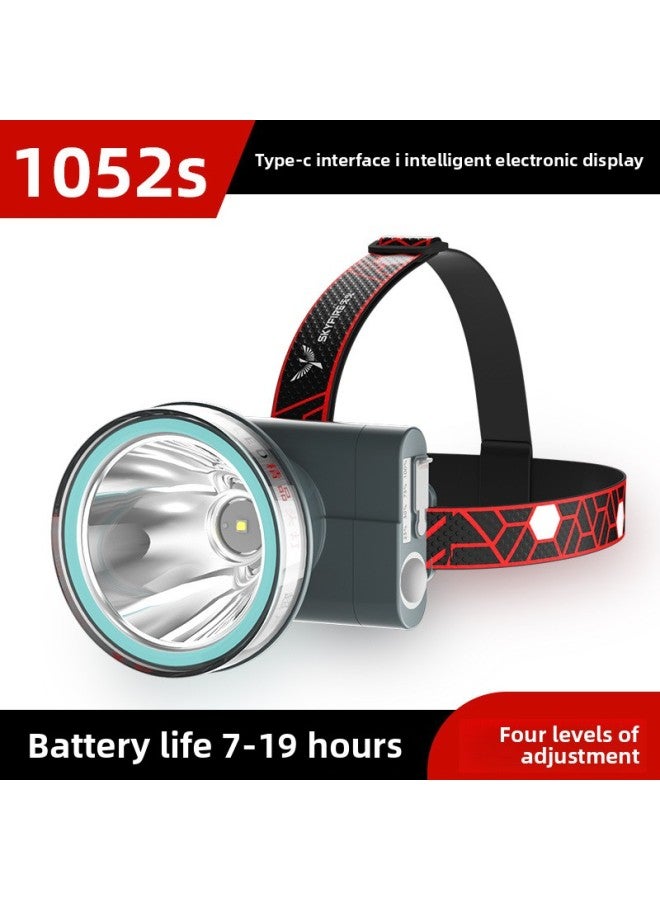 Generic Skyfire Strong Light Headlight Induction Charging Super Bright Head-mounted Outdoor Laser Night Fishing Special Long Endurance Miner's Lamp 