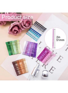 ANCIRS 144Pcs Glittering Bobby Pins For Women Assorted Color Hair Styling Pins For Various Hairstyles Metal Invisible Hair Clips Barrettes Accessories For Girls Hair Grips  - Image 2