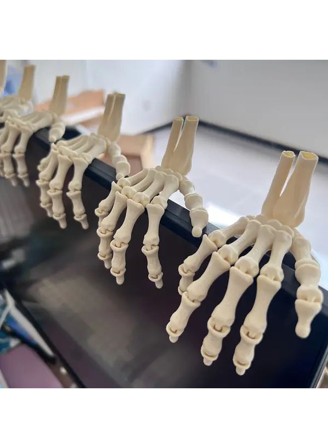 2Pcs 3D Printed Halloween Hand Bone Ornaments PLA Holiday Decorations - Image 1