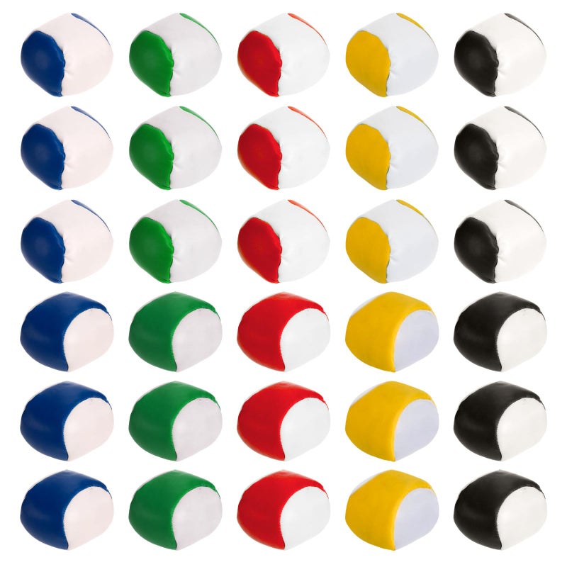 Cedilis 30 Pack Juggling Balls for Kids and Beginners Small Soft Juggling Bean Bags No Bounce and Easy Juggling 5 Color - Image 3