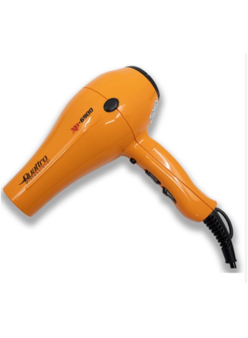 كواترو مجفف شعر احترافي برتقالي Xp-6900 - Image 1