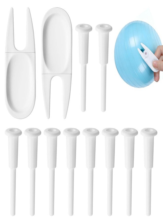 EMYVSVO 12pcs Yoga Ball Plug Replacement Kit, Pilates Ball Air Stopper Air Stopper Plug Pin Adapter Kit for Yoga Balls, Bouncing Balls Inflatable Beds - Image 1
