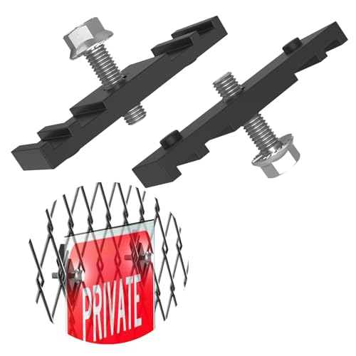 Zakdbbry Chain Link Fence Sign Mount Fence Sign Fastener Bracket Black 20 Packs - Image 1