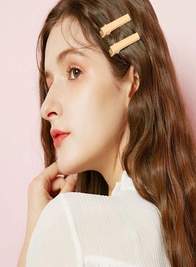 Honbay 100PCS Metal Alligator Hair Clips Single Prong Hair Bow Clips Flat Top Hairpins with Teeth for Hair Styling Accessories or Crafts Project (56mm/2.2inch) - Image 5