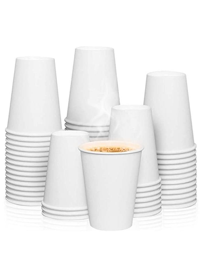 مارك [1000 كوب] أكواب ورقية بيضاء 12 أونصة | أكواب ورقية للمشروبات الساخنة والباردة | أكواب للاستعمال مرة واحدة للشوكولاتة الساخنة والكاكاو والماء وأكواب القهوة - Image 1