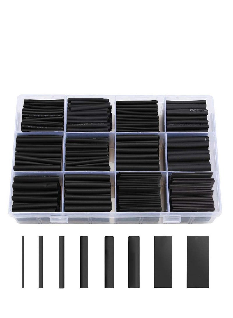KASTWAVE 625pcs 8 Sizes Heat Shrink Tubing, Heat Shrink Tube Wire Shrink Wrap UL Approved Ratio 2:1 Electrical Cable Wire Kit with Case  - Image 1