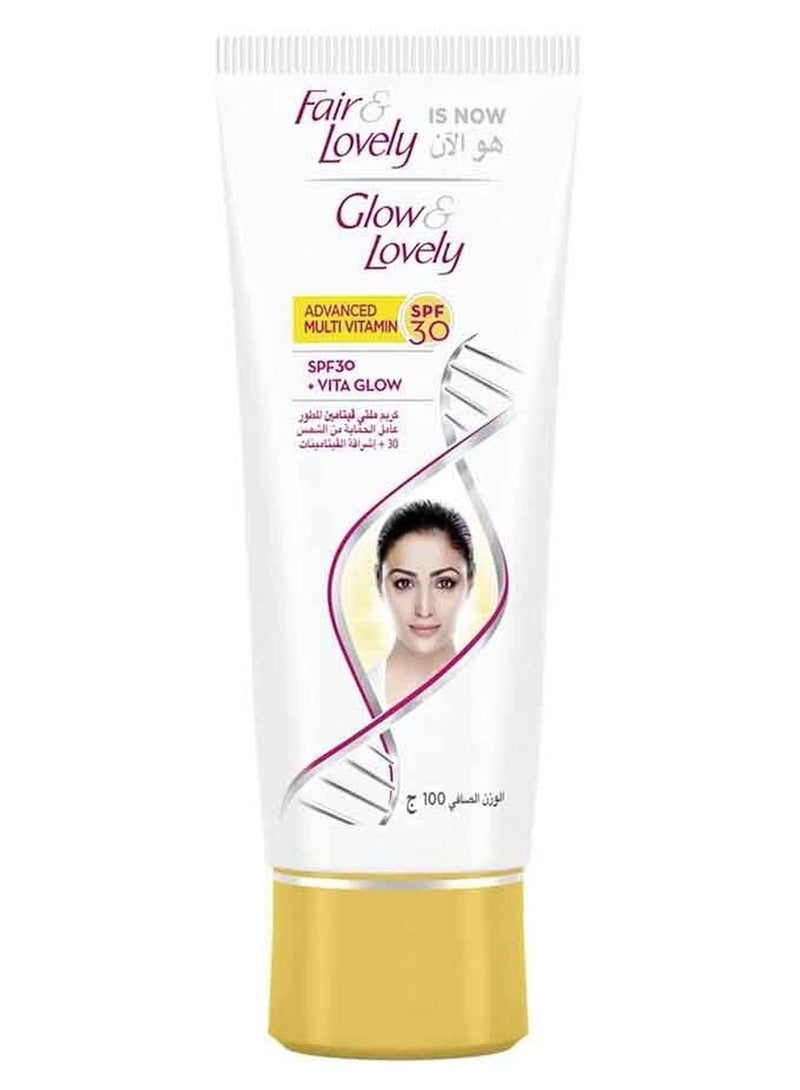 Fair & Lovely Face Cream with SPF 30 Advanced Multi Vitamin for Glowing Skin 100g