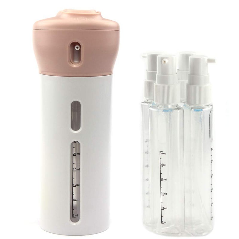 VENIVA 2 Pieces 4 in 1 Travel Bottle Refillable Lotion Bottles Sets Travel Dispenser Bottle Sets Reusable Lotion Container for Travel Supplies and Camping multicolor - Image 1