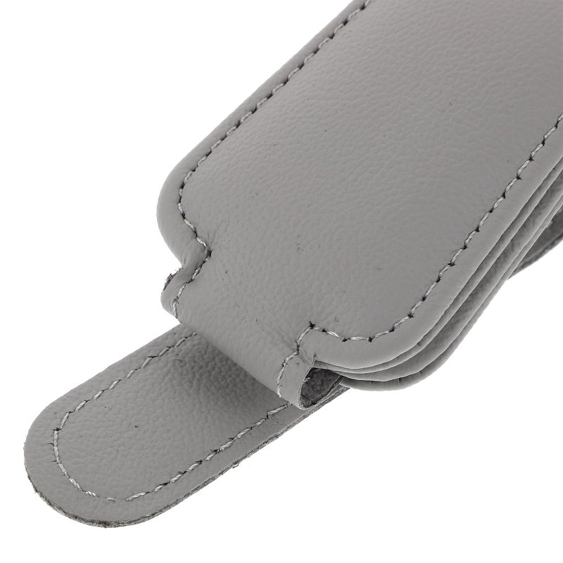 Leather Eyeglass Holder For Car Sun Visor Sunglasses Clip Organizer - Image 4