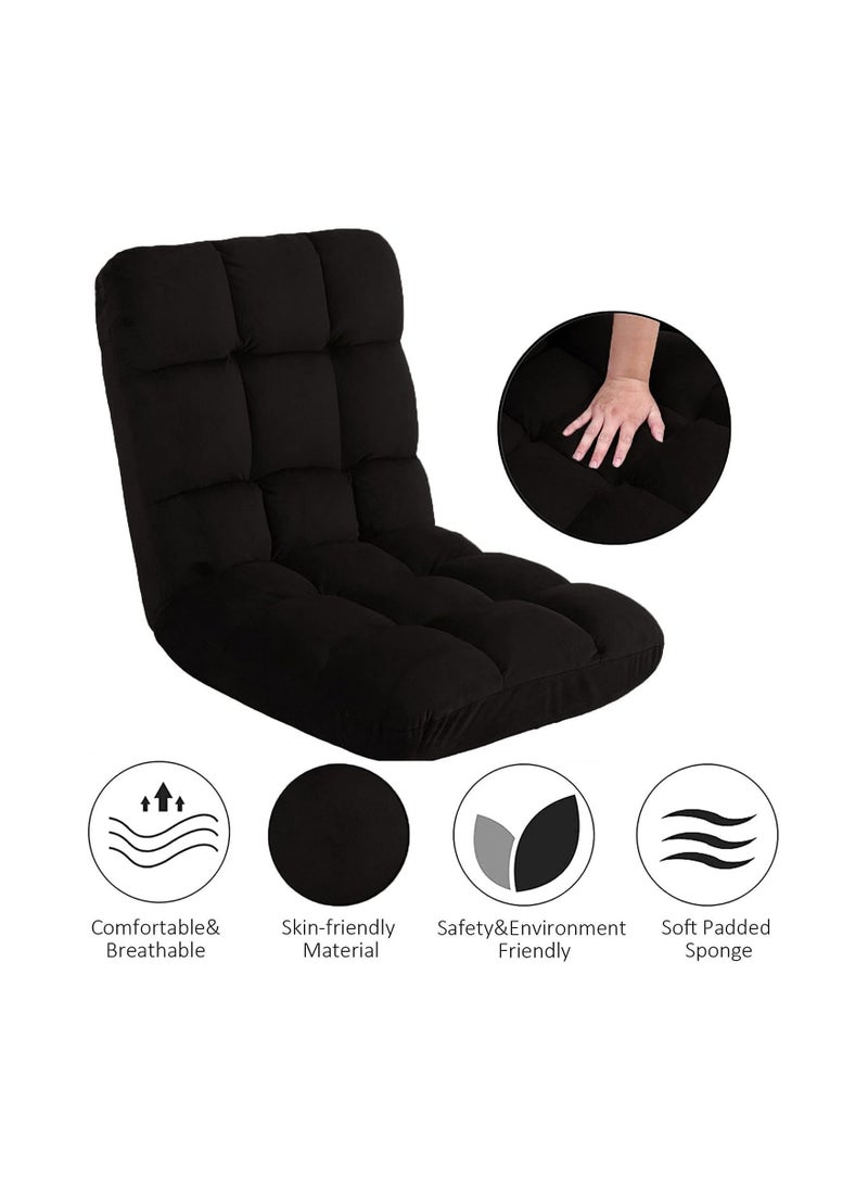 SMART HOME A luxurious folding floor chair, padded, comfortable and soft to the touch, travel seat, sports chair, outdoor chair and garden chair  - Image 2