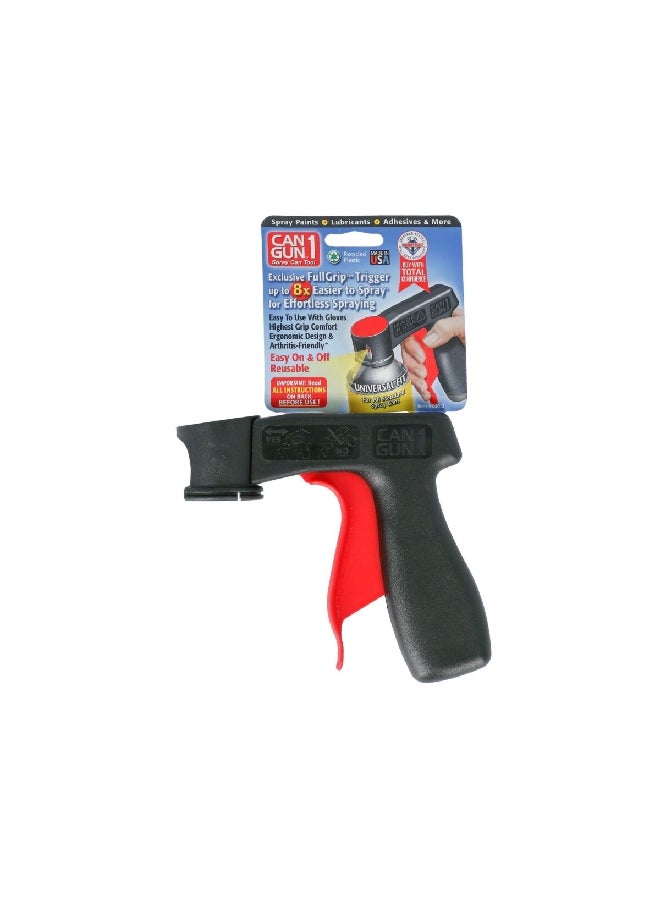 Can Gun Full Grip Spray Can Tool Black and Red 5 x 5.5 Inch 2012  - Image 1