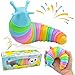 Cevioce Easter Basket Stuffers Gifts for Toddler Kids Sensory Slug Fidget Toys Fidget Slug Toys for Adult Kid Party Favors 1 PC Cute Autism Sensory Toys for Autistic Children Travel Toys for 3 - Image 2