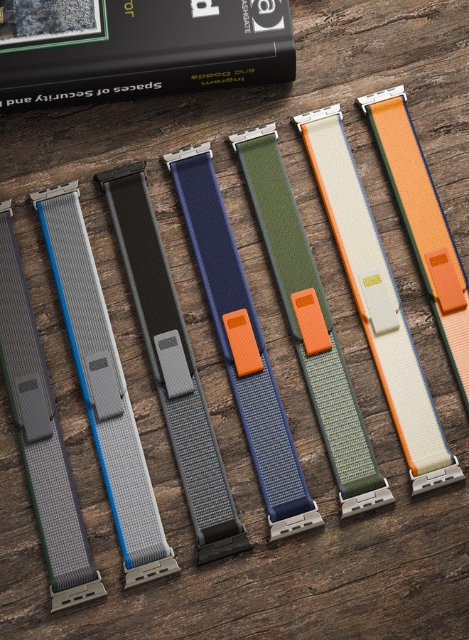 سوار نايلون حلقي من Arctime Trail متوافق مع سوار ساعة Apple Watch Ultra 2/Ultra بمقاسات 49 مم، 46 مم، 45 مم، 44 مم، حزام رياضي مرن، سوار بديل يسمح بمرور الهواء لساعات iWatch Series 10/SE/9/8/7/6/5 - Image 2
